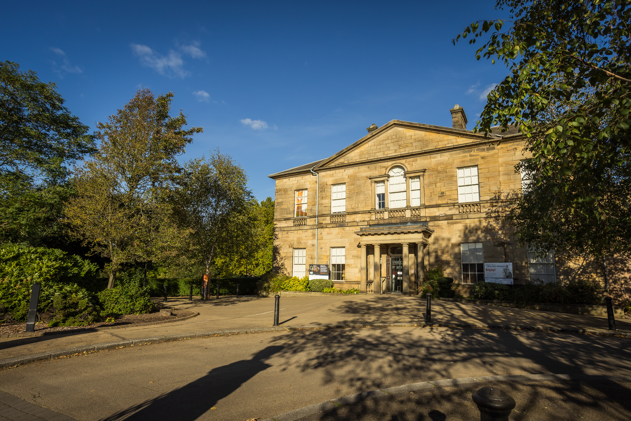 Outside view of clifton park museum