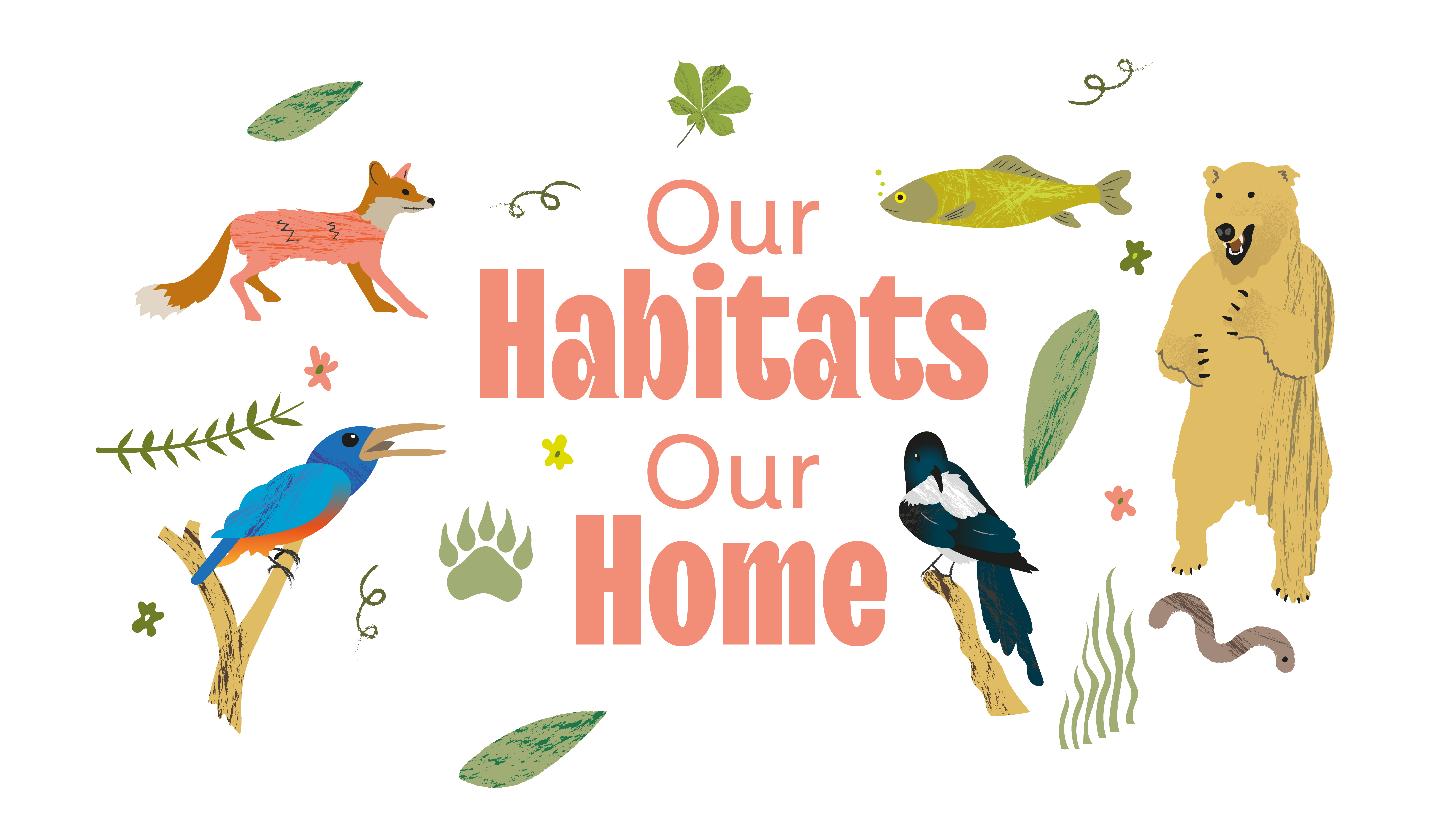 Our habitats our home identity logo